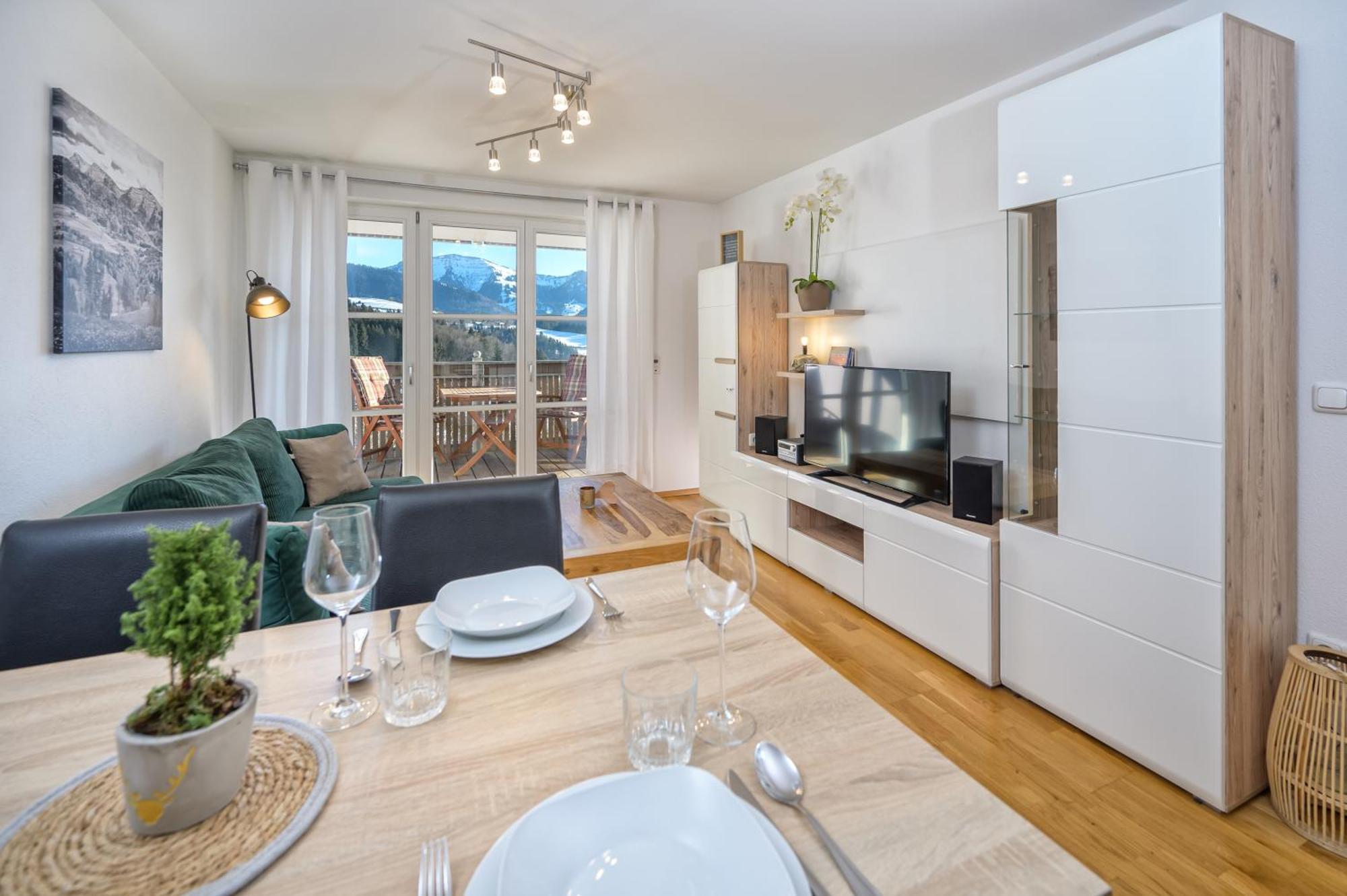 Haus Bergblick Apartment mit 1 Schlafzimmer Oberstaufen Exterior foto